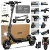 OOTD TO8 Electric Scooter 800W Motor, 48V 13.5Ah Battery, 40km Range, 47km/h Max Speed, 10-Inch Tires, Front & Rear Suspension