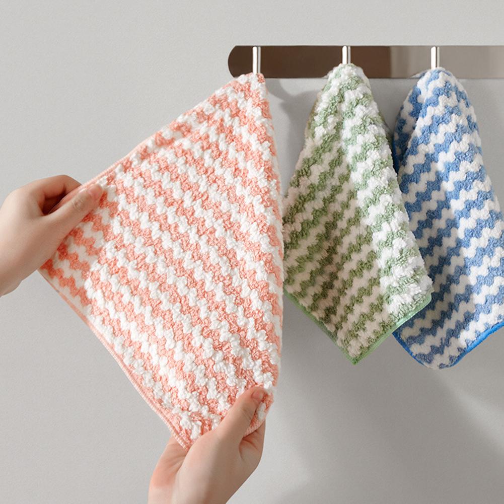 Coral-Fleece Microfiber Cleaning Cloth Quick Drying Colourfast Soft Washable Window Cleaning Rag Thicken Cleaning Cloth