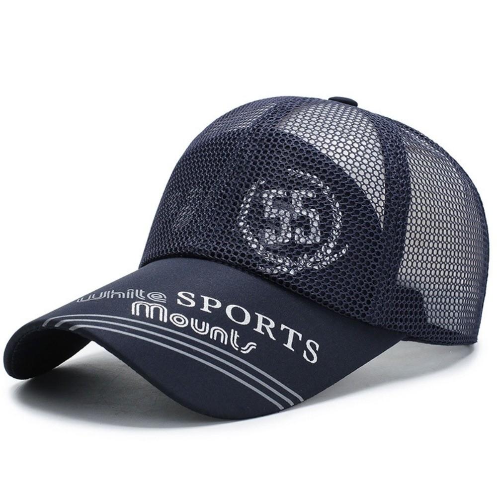 Fashion Wide Brim Mesh Baseball Cap Adjustable Breathable Sun Hat Quick Dry Sunscreen Hat Summer