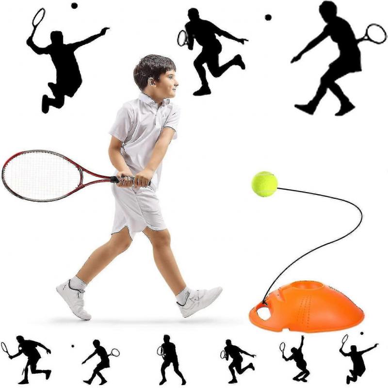 4 Packs Tennis Training Ball With String Tennis Trainer Balls Self Practice Trainer Tool Tennis Ball Training Equipment For Tennis Trainer Practice Ex