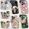 For Tecno Spark Go 2024 Case Tecno Spark 20c 20 Pop 8 Funda Aesthetic Cartoon Panda Rabbit Camera Protection Matte Soft Cover