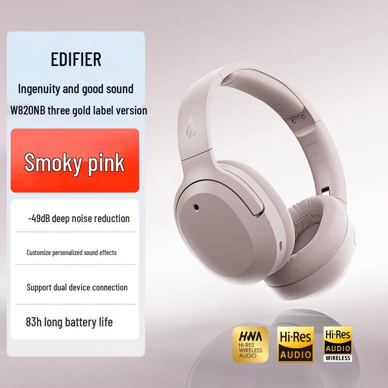 EDIFIER W820NB Triple Gold Standard ANC Bluetooth Headphones