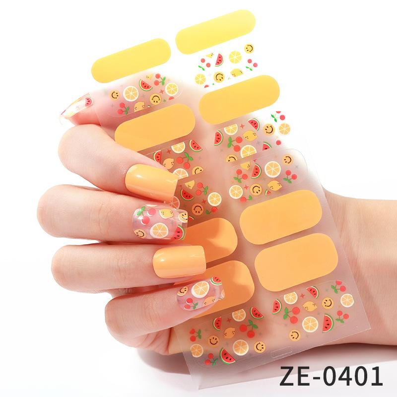 1/3pcs Women Hot Nail Sticker Plastic Sticker Nail Sticker Decals Art Casual Fashion Elegant Randomly
