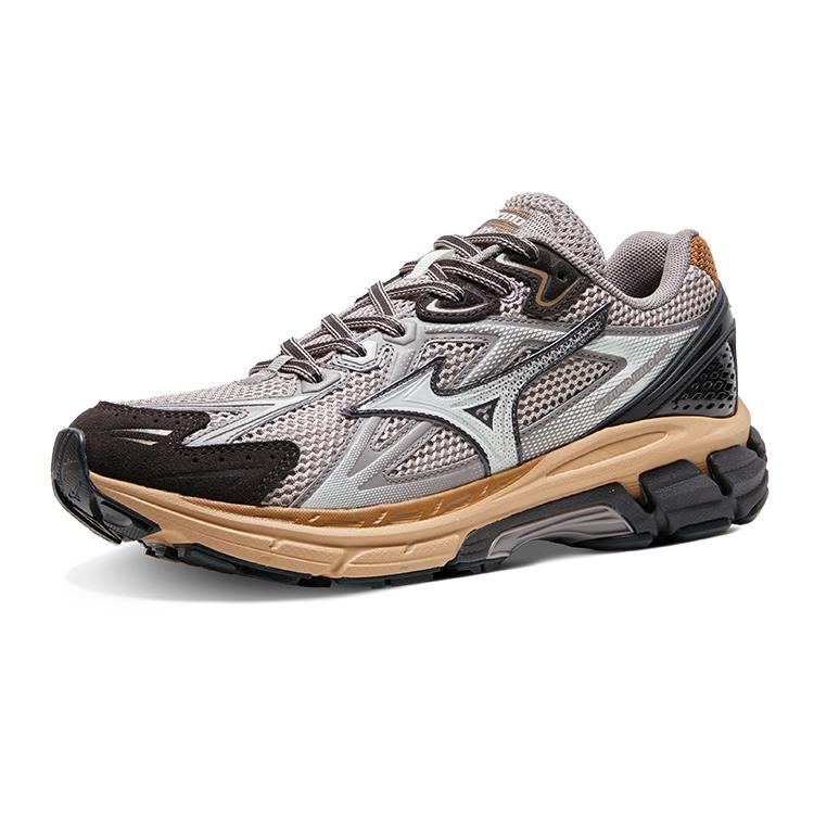 Mizuno Halo Mix Comode alla Moda Antiscivolo Resistenti all'Usura Traspiranti Scarpe da Corsa Basse Unisex Sneaker Grigio Fagiolo D1GH240809