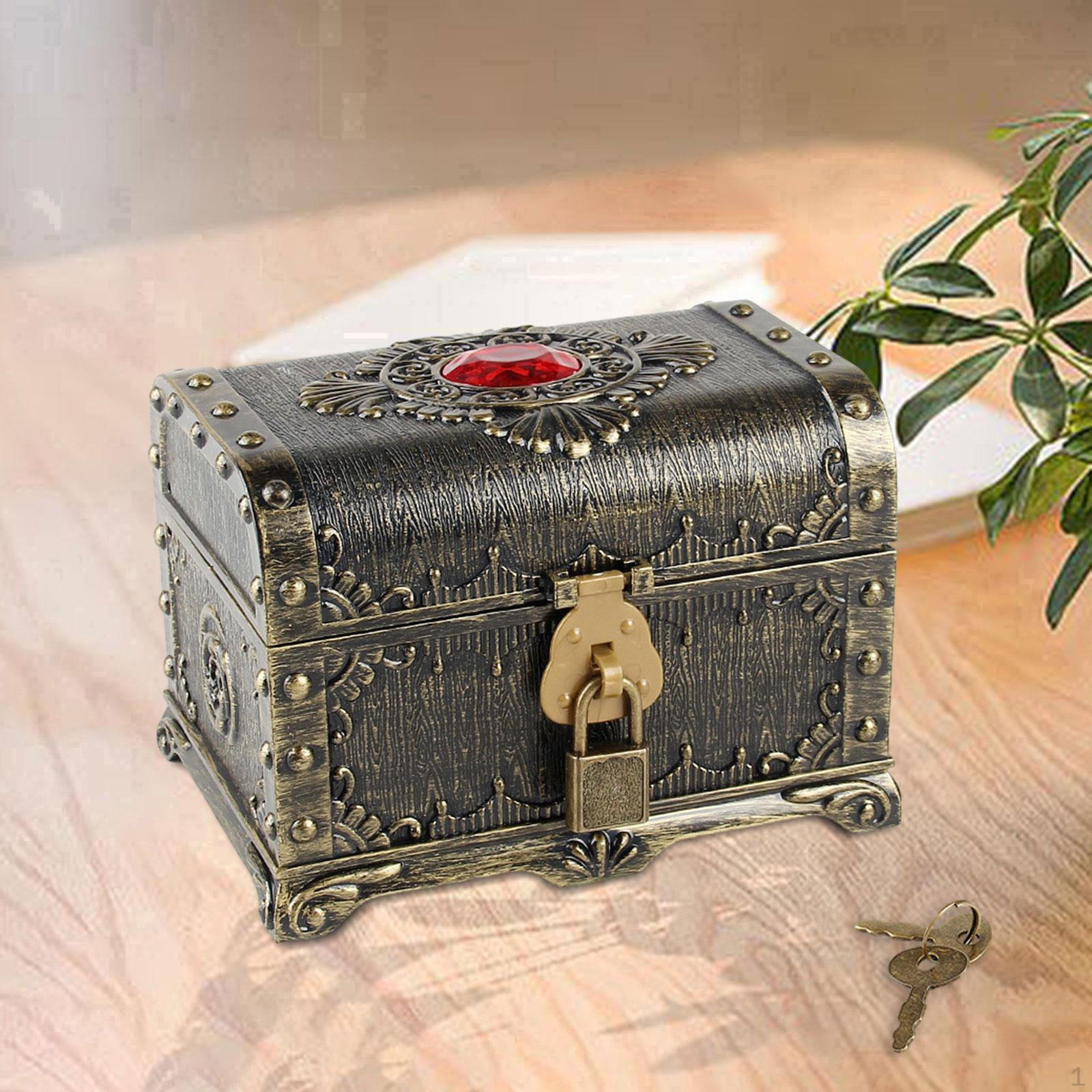 Пиратский сундук с замком: особенности бронзовый
