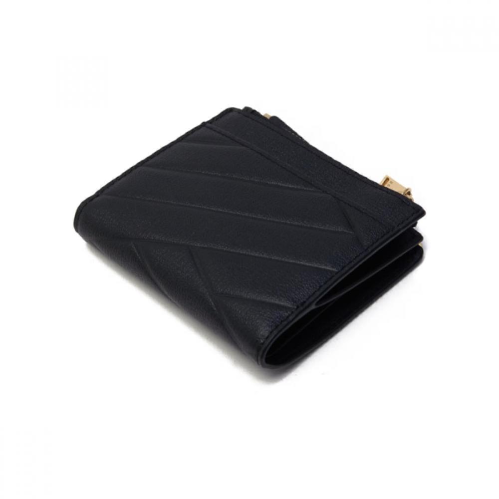 Daks Black Carlisle Pattern Gold Dd 2 Zip Wallet Dcwa6f417bk