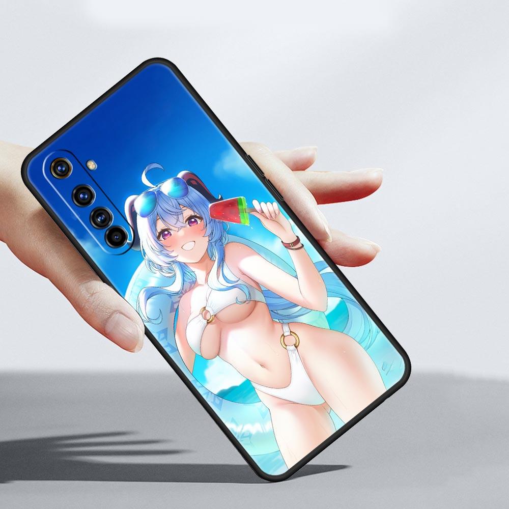 For Realme 10 9 8 5G 7 6 GT2 Pro Plus 9i 8i C21 C11 C25 C35 Genshin Impact Sexy Girl Phone Case For Realme GT Neo 2 3 3T Cover