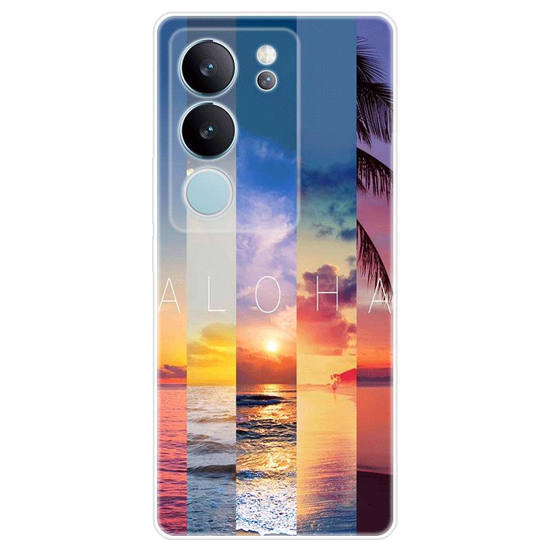 Soft Silicone For Vivo V29 Case TPU Painted Back Cover Vivo V29 Casing