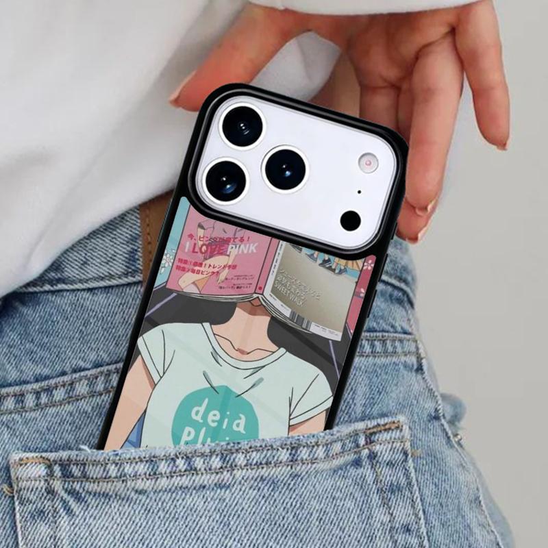 Japanese 90s anime aesthetic Phone Case for iPhone 16e 15 14 13 12 17 Pro Max Plus Air 17pro Cover Coque