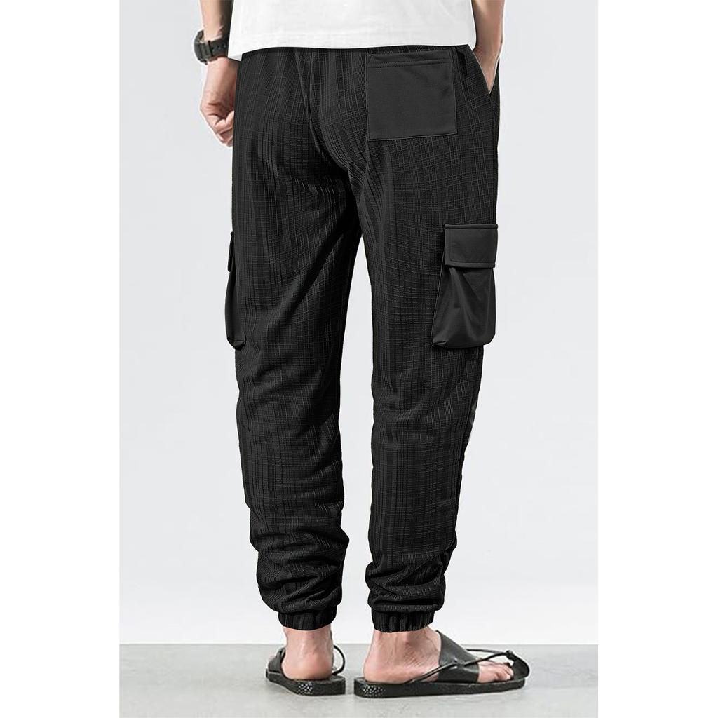 Men'S Sports Pants Loose Running Casual Drawstring Pants Work Pants