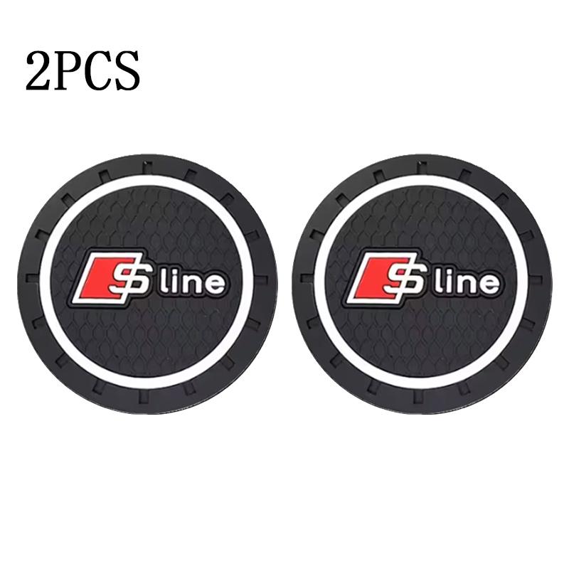 Sline S line Auto Interiér Držák na nápoje Protiskluzová podložka Silikonové podtácky Pro zbts2 A1 A3 A4 A5 A6 A7 A8 B8 Q2 Q3 Q5 Q7 Q8 TT Příslušenství