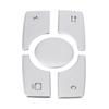 Multimedia Button Cover Trim Aluminum Alloy Stickers Fit for Mercedes Benz ML GL Class 2015 2019