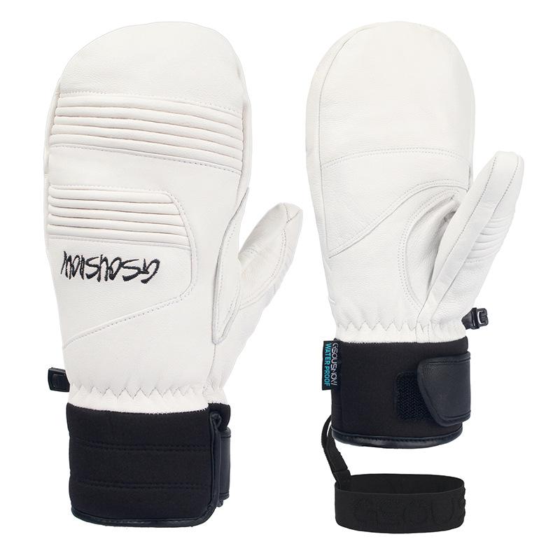 Windproof Waterproof Winter Ski Gloves: Thick, Warm, Wear-Resistant for Outdoor Sports, Mountaineering, and Cycling.
