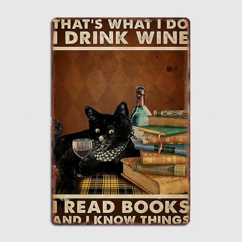 Black Cat Coffee Because Murder Is Wrong Funny Gifts For Cat Lover Metal Plaque Poster Wall Decor Kitchen Tin Sign Posters