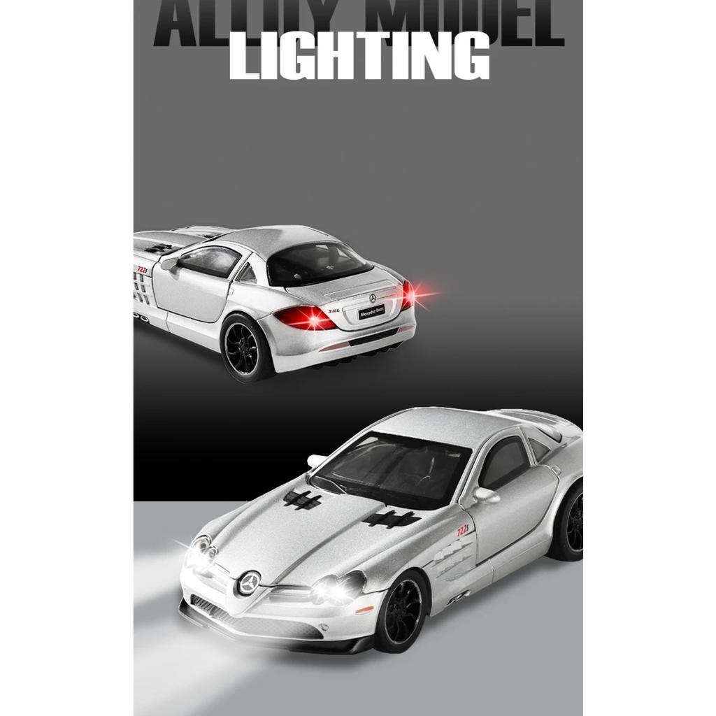 1/32 Mercedes Benz SLR Supersportwagen Legierung Metall Diecast Modellauto Miniatur Hobby Sammlung Geschenke