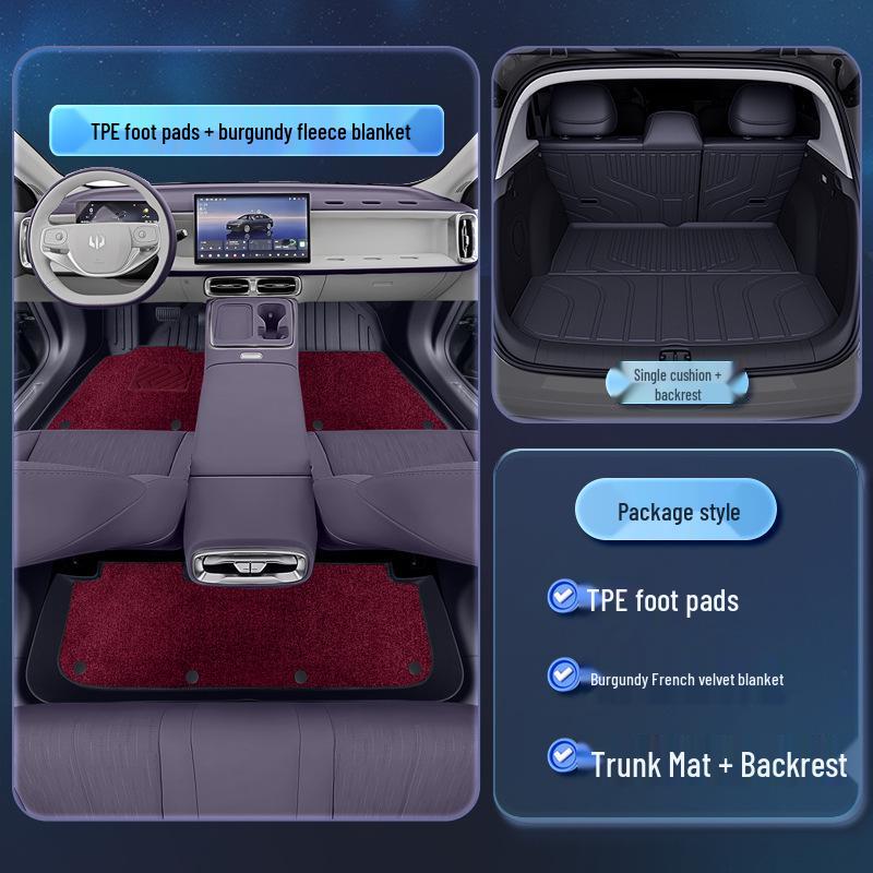 Leapmotor B01 TPE2026 Floor Mats: Custom Five-Seater Car Interior Carpet Accessories