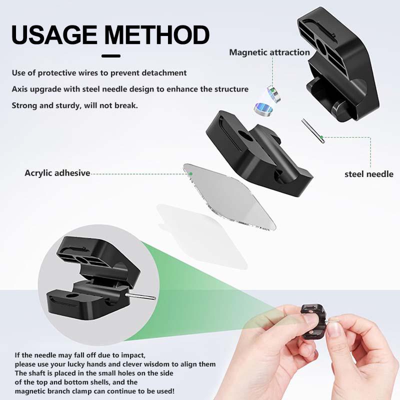 Multifunction Portable Magnetic Cable Clip Adjustable Cord Cable Organizer Holder For Toyota Crown Yaris Corolla Prius Auris CHR