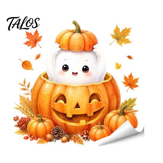 Decorative Cabinet Door Stickers Thanksgiving Fall Wall Stickers, Cute Cartoon Rabbit Squirrel Pumpkin Maple Leaf Decals Environmentally Friendly Art