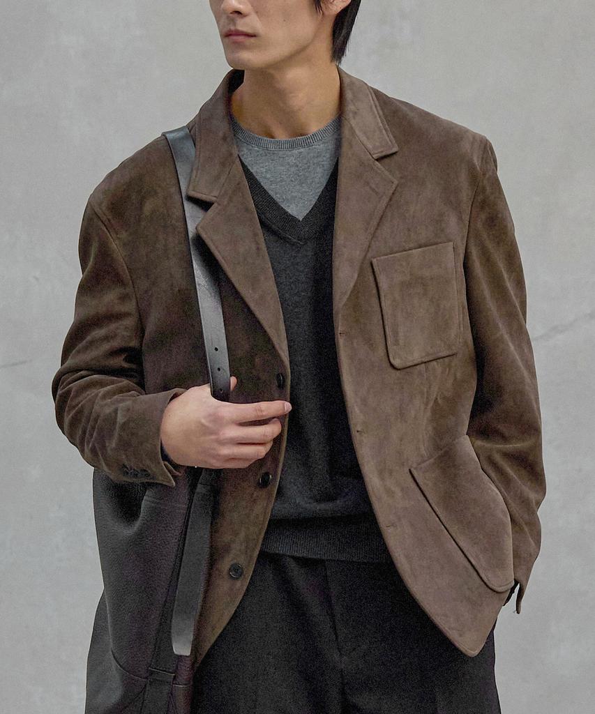ASP Suede Blazer - Brown