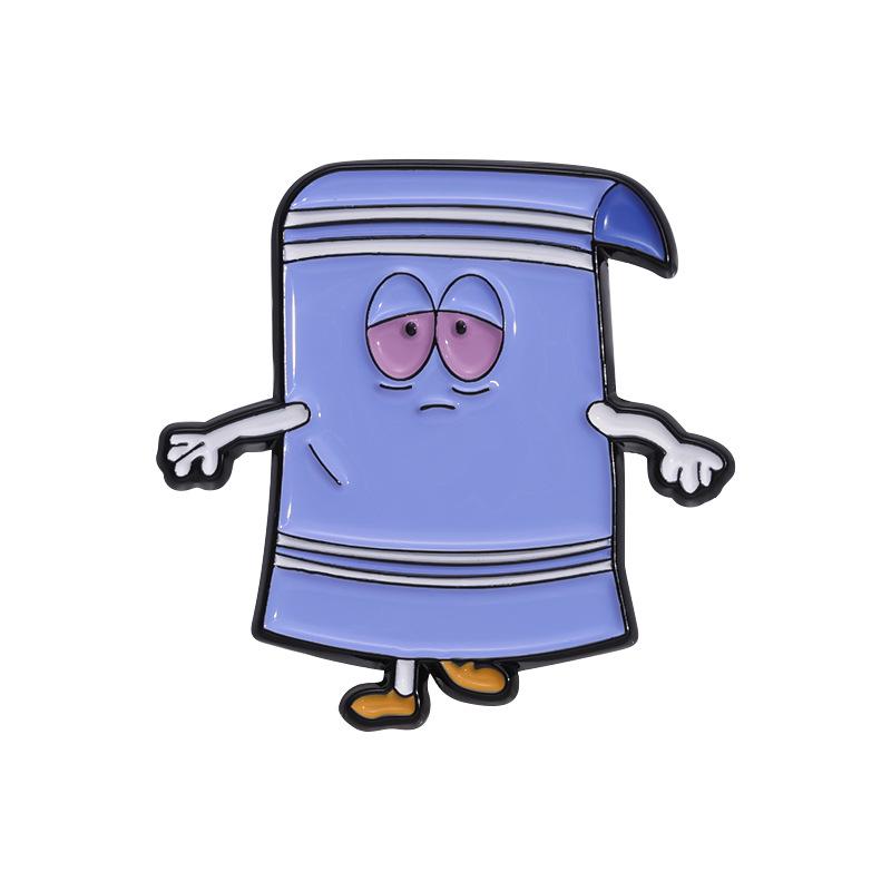 

Blue Cartoon Adorable Figure Brooch Pin Made From Durable Alloy Great Collectors For