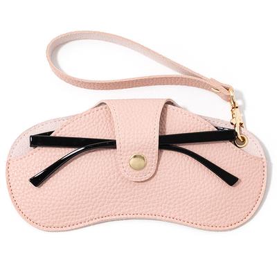 Eyewear Clip PU Leather Sunglasses Storage Bag Neck Pouch For Glasses Accessories Organizer Glasses Protective Sleeve For Unisex