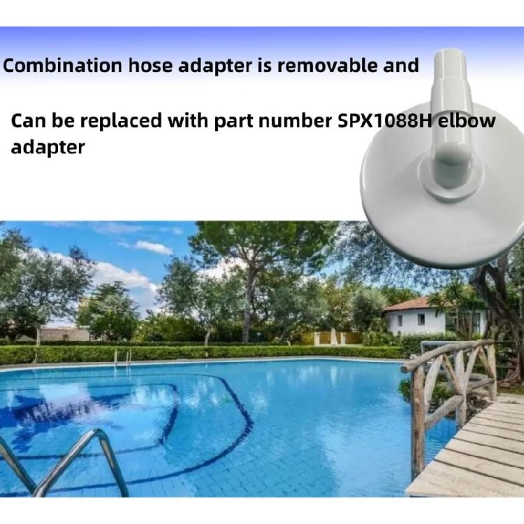 Piastra di Collegamento per Aspirafango Piscina e Gomito a 90 Gradi per Adattatore Tubo Aspirafango Skimmer SP11071 Facile da Installare