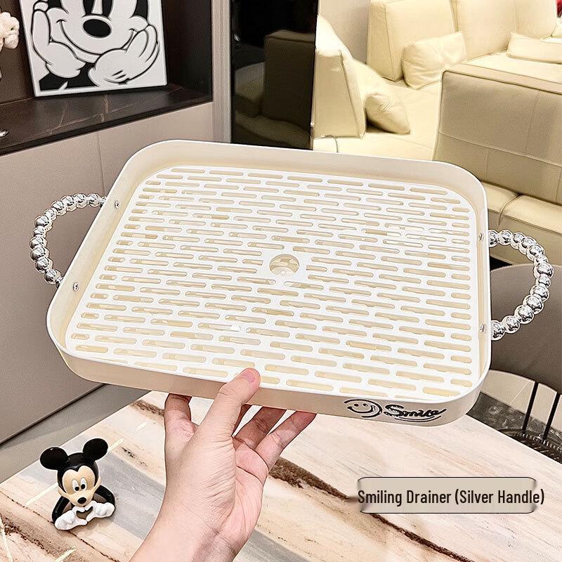 

Qianxing Plastic Smile Drain Dessert Serving Tray