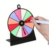 Wheel Prize Game Turntable Lucky Draws Roulette Wheel Tabletop Prize Turntable for Party Teaching Activity Supermarkets