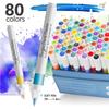 12-120 Acrylic Marker, Brush Acrylic Paint Pens for Art Supplies Fabric Paint Stone Glass Ceramic Wood Rock Christmas Card
