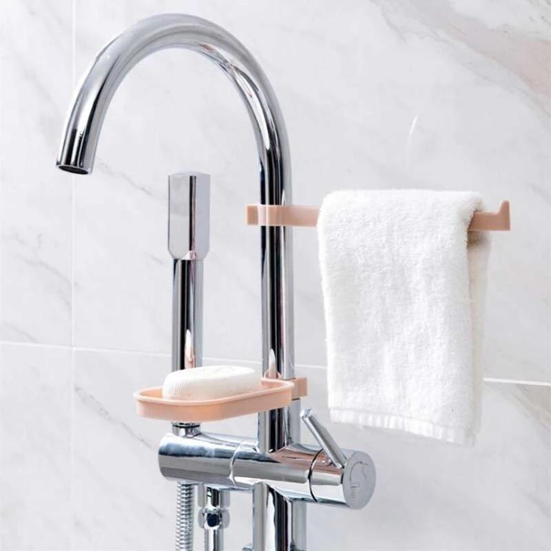 1 Pc Hanging Sink Storage Rack Sponge Storage Holder Bathroom Kitchen Faucet Shelf Drain Towel Organizer
