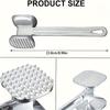 Aluminum Alloy Meat Tenderizer Household Double-sided Meat Steak Hammer Kitchen Beef Tenderizer Food-grade Durable Ergonomic