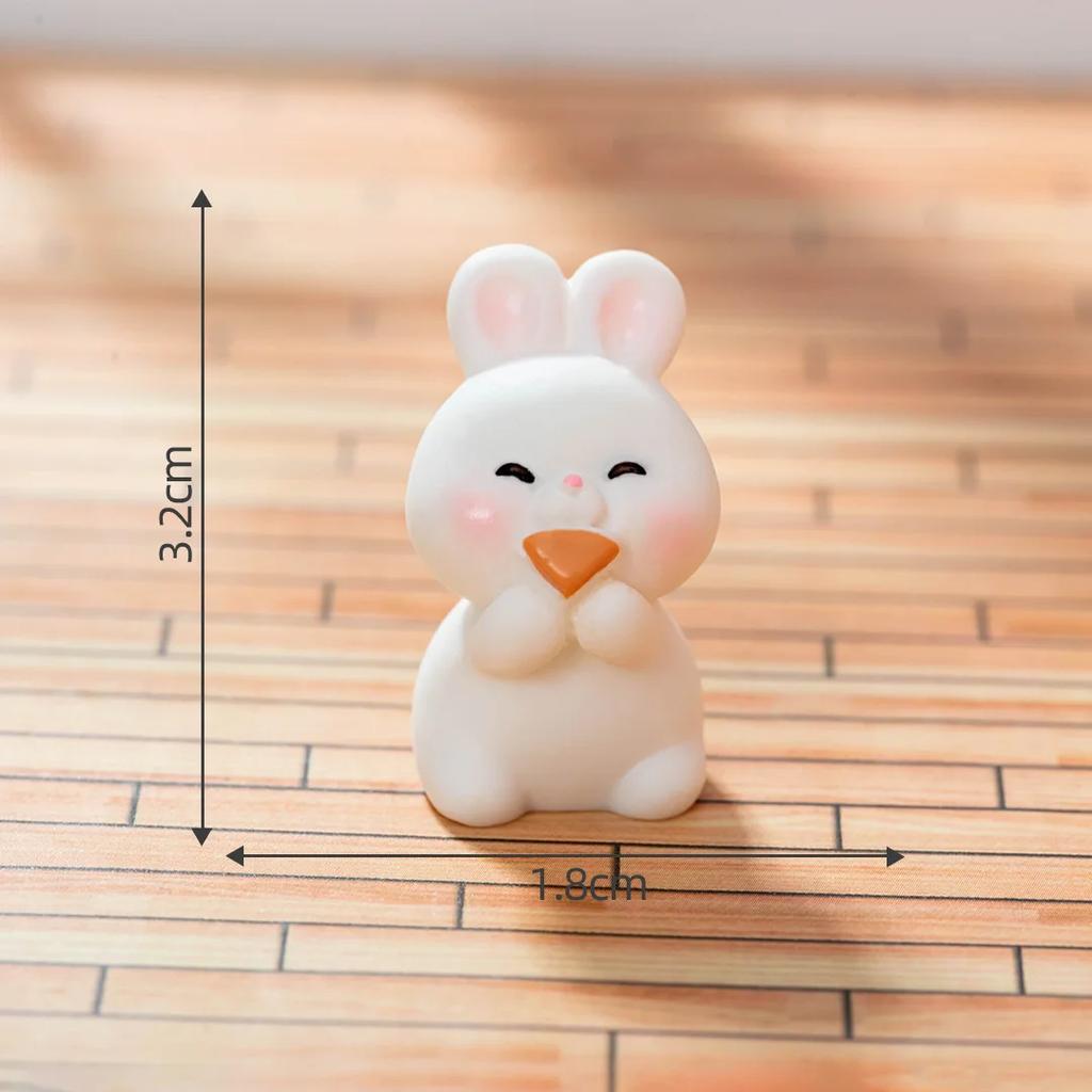 Kawaii Animal Resin Home Decoration Figurines Dollhouse Micro Landscape Accessories Fairy Garden Miniatures Room Desktop Decors