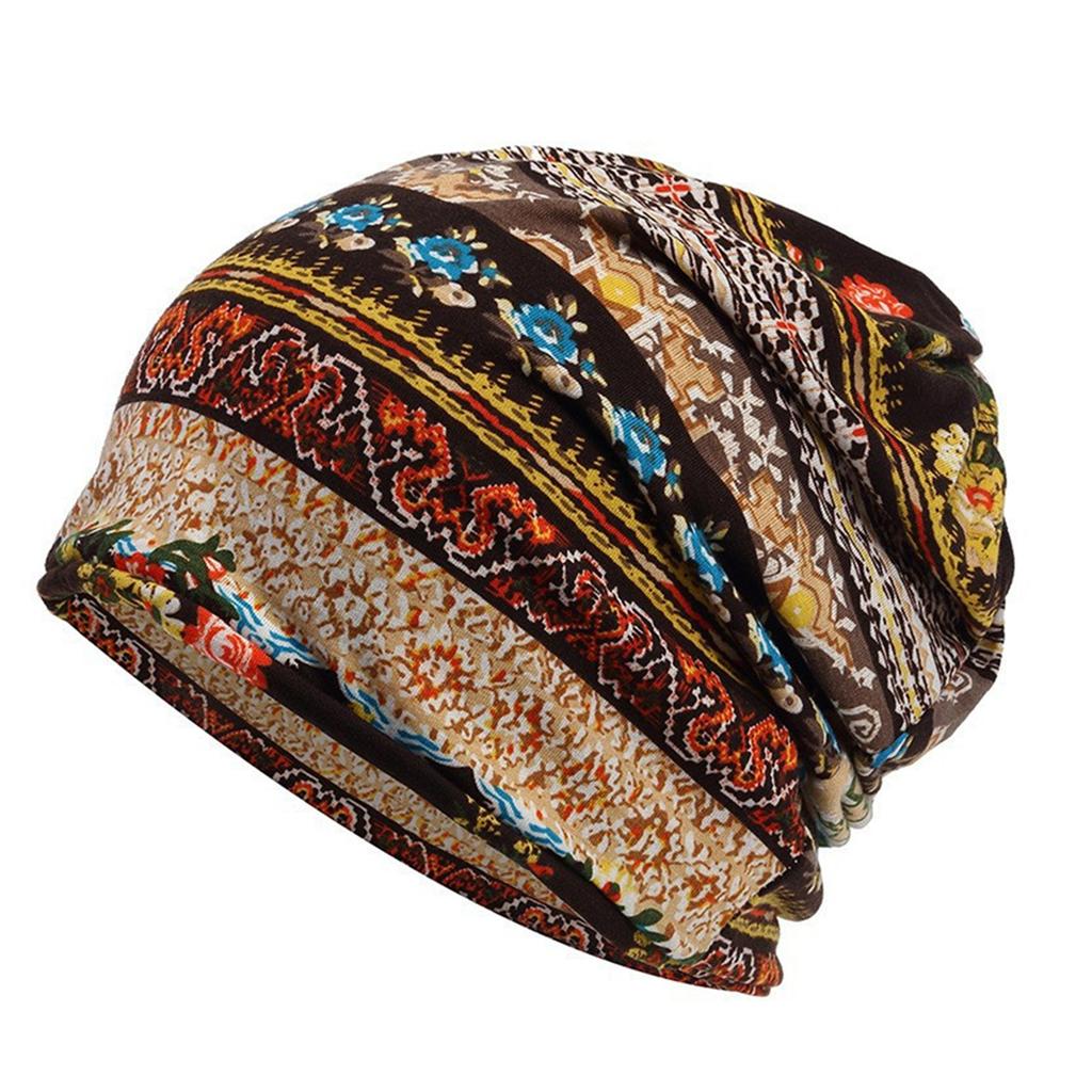 Women Breathable Headwrap Stylish Chemo Turban Hat with Digital Printing for Daily Wear and Various Occasion Outfit