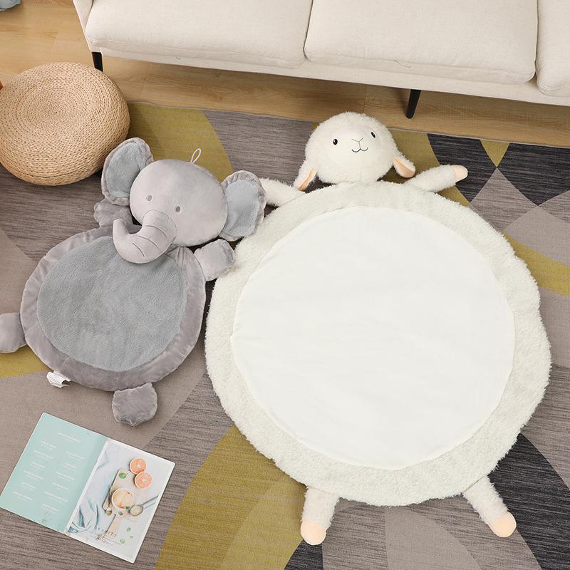 Kinder-Klettermatte Baby Kinder-Bodenmatte Erkerfenster-Matte Fuchs Elefant Tier Baby-Schlafmatte Kissen