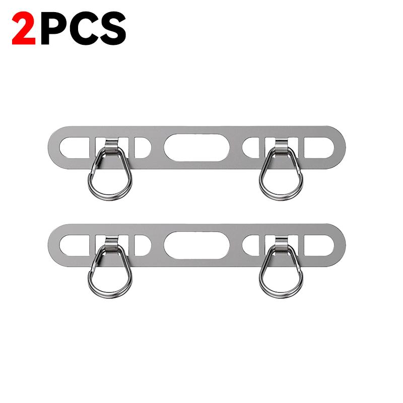 1/2/3Pcs Metal Phone Lanyard Side Hanging Patch For iPhone Stainless Steel Clip Double Buckle Phone Straps Gasket Connect Piece