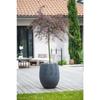 Round Egg Flower Pot Ø 50cm - EDA - Graphite - 53 L - Ø 50 X H. 53 Cm - Anthracite Grey