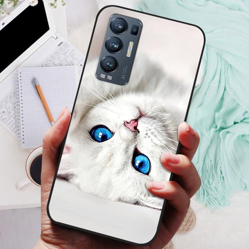 For OPPO Find X3 Neo Case Black Cover Lion Wolf Silicone Soft Back Cases For OPPO Find X3 Lite Phone Case Reno 5 Pro Plus 5G