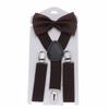 Solid Color Strap For Boys For Girls Suspenders Clips Tie Suspenders Set Hanging Pants Clip Bow Tie