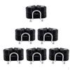 6pcs Black 2 Row Sailboat Cam Cleat Load