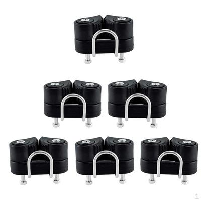 6 pièces Noir 2 rangées Taquet à came voilier Charge