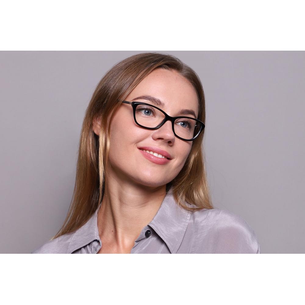 Full Rim Cat Eye Black Smartbuy Collection Elenora Df 172 002 Fashion Women Eyeglasses