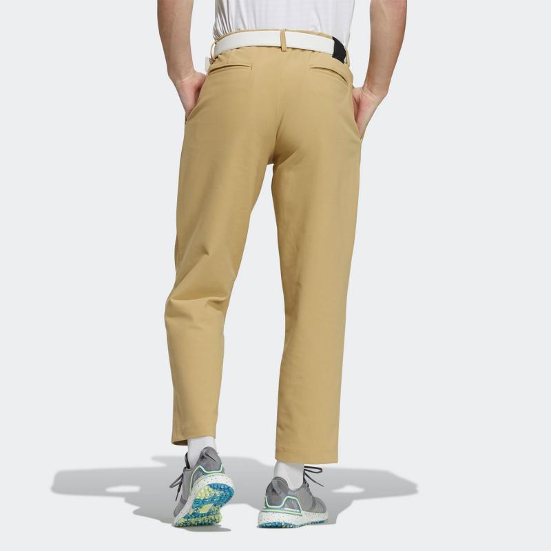 Adidas Solid Color Loose Fit Versatile Knit Sports Pants Men Bottoms Light-Khaki GT3288