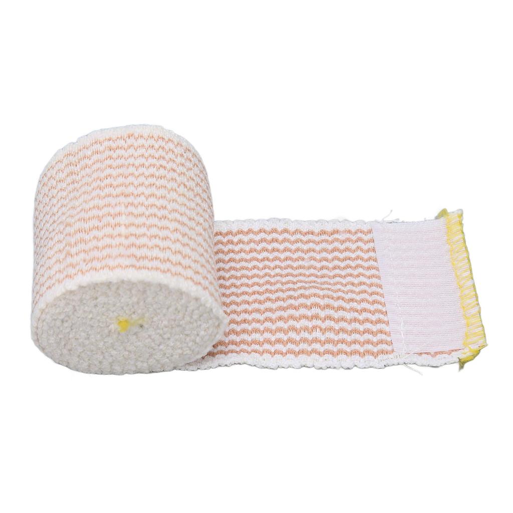 Elastický obvazový obal Prodyšný Samopřilnavý Pruhovaný Kompresní obal Lékařská Páska 2 X 1,8 palce Žlutý