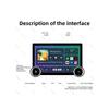 11.8 Inch Diamond 2K Car Android Screen Support Apple Carplay Android Auto Wireless Suitable For 9 Inch 10 Inch Android Frame 4GB RAM Fast Interface