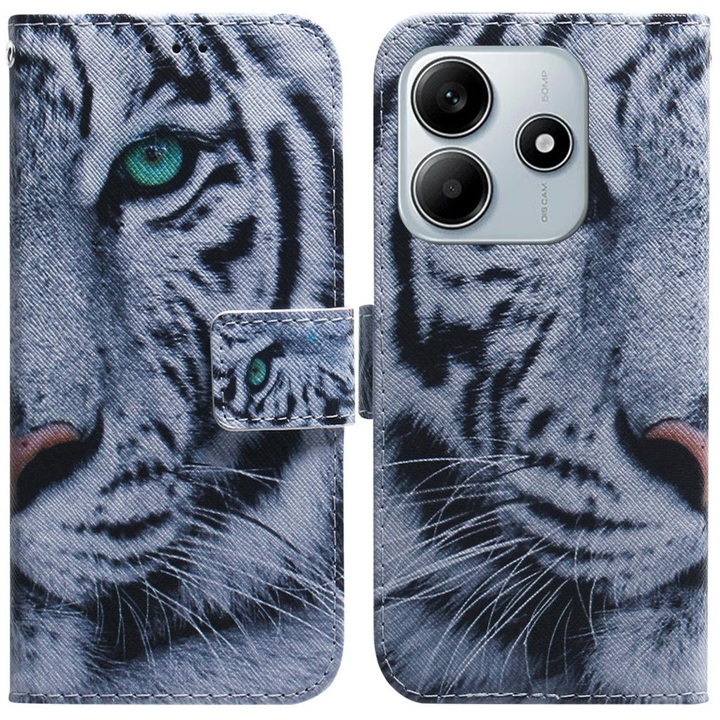 For Xiaomi Redmi Note 14 5G Wallet Case Pattern Print Leather Phone Cover