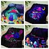 Flannel Blanket Plant Butterfly Mushroom Blanket Crystal Fleece Blanket Spring And Autumn