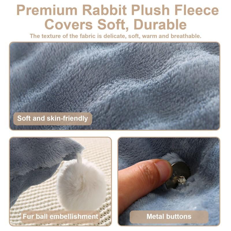 Odnímatelný čelo postele čtecí polštář, plyšový zádový polštář, klínový polštář na postel a pohovku