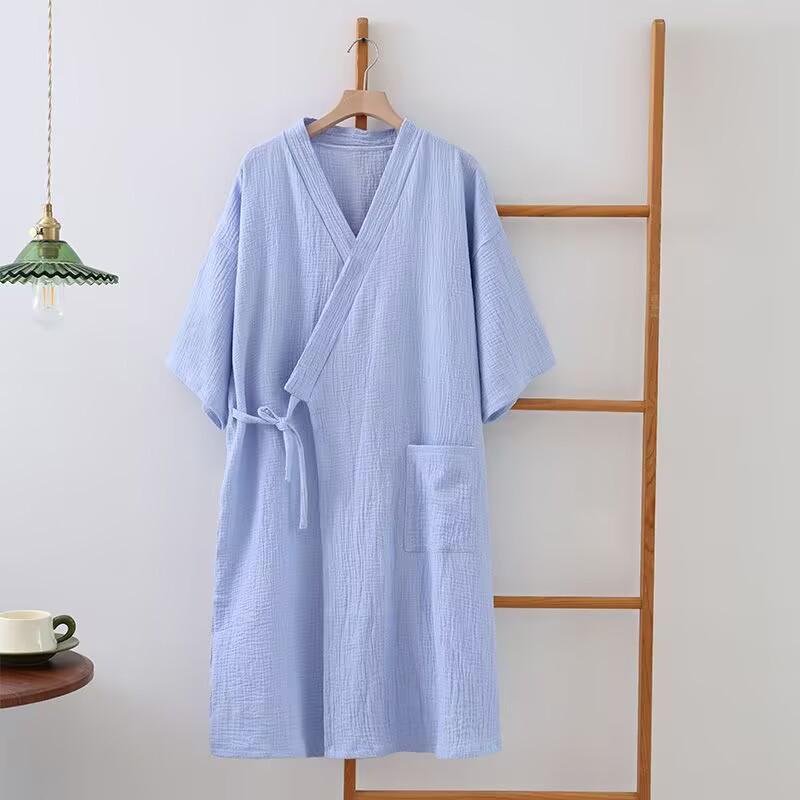 Unisex Quick-Dry Pure Cotton Gauze Bath Towel & Wearable Bathrobe