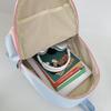 Junior School Student Schoolbag Color Contrast Backpack Girl College Style Backpack