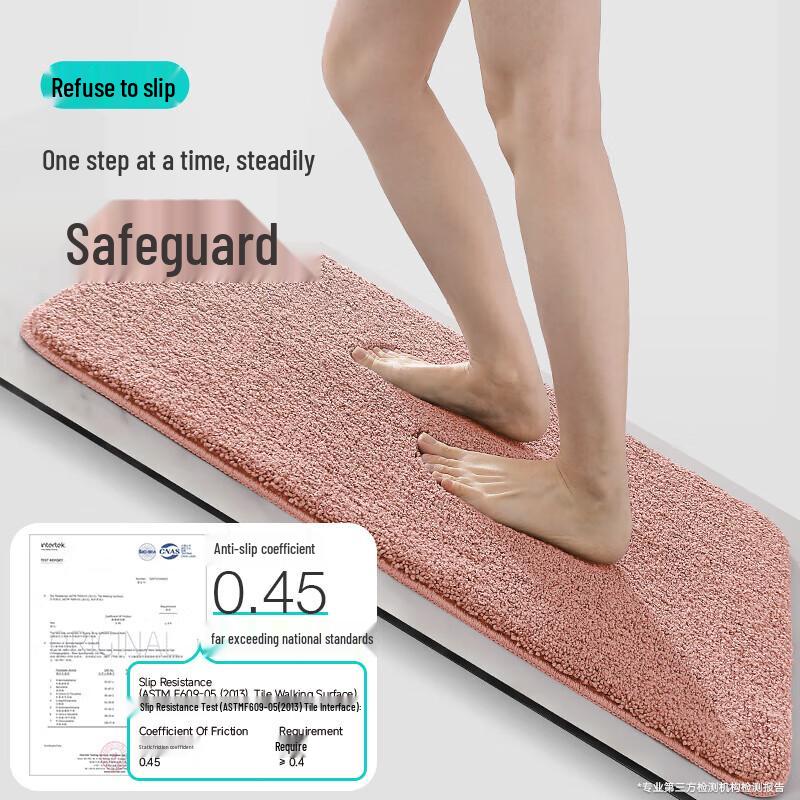 Absorbent Non-Slip Bathroom Floor Mat